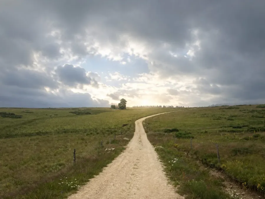 Chemin en pleine nature près de Montauban